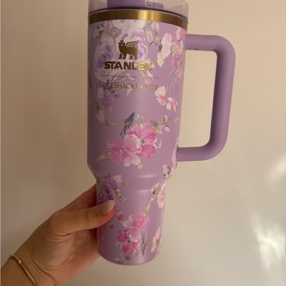 LoveShackFancy Floral Lavender Tumbler